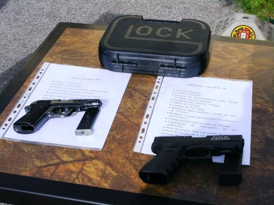 Entrega de pistolas Glock às forças de segurança