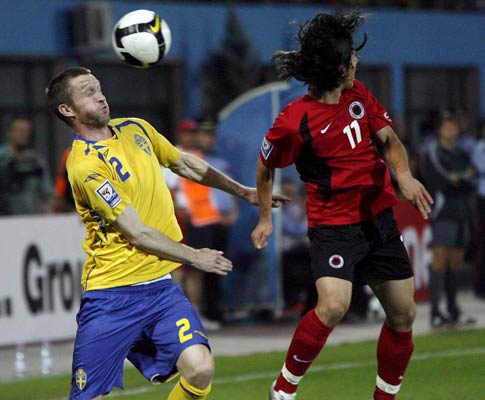 Nilsson e Hyka, Albânia vs Suécia
