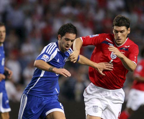Gareth Barry e Marcio Vieira, Andorra vs Inglaterra