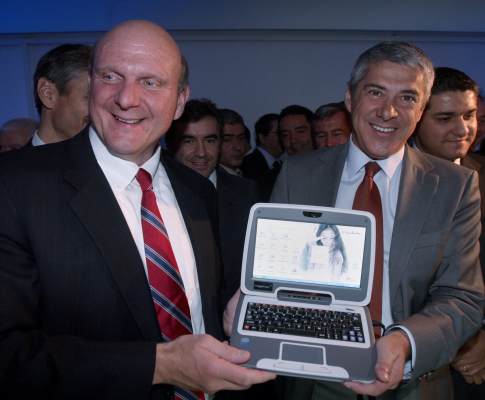 Steve Balmer, presidente da Microsoft, em Portugal