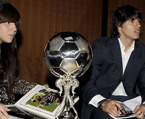 Aguero e Gianina Maradona