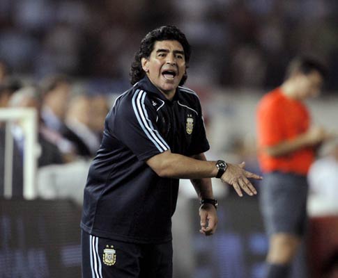 Maradona, seleccionador da Argentina