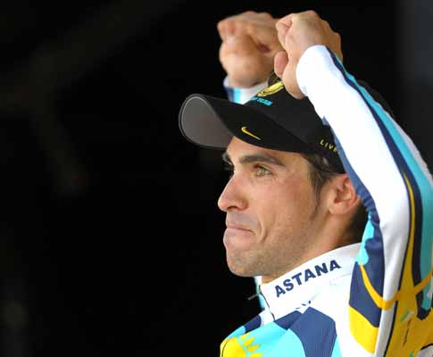 Alberto Contador, ciclista da Astana