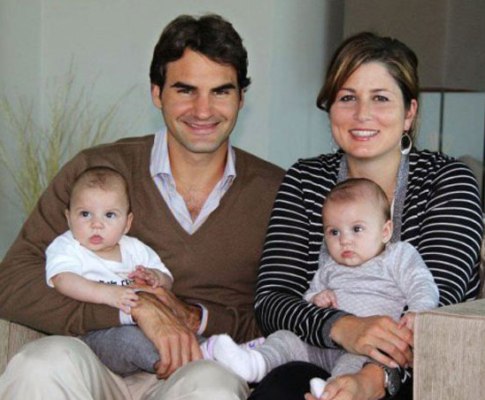 Roger Federer e a família (Lux)