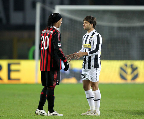 Milan-Juventus: Ronaldinho e Diego