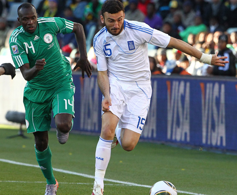 Mundial 2010: Grécia vs Nigéria (EPA/NUNO VEIGA)