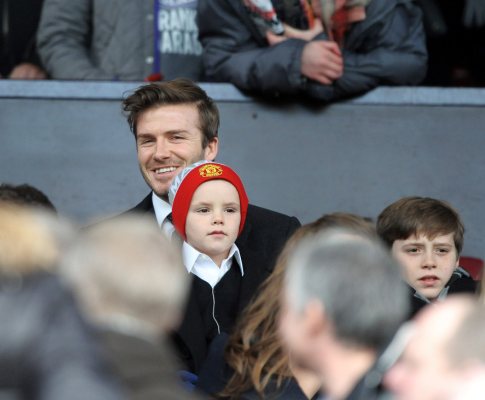 David Beckham e os filhos (foto: Lusa/Epa)