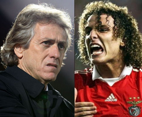 Jorge Jesus e David Luiz