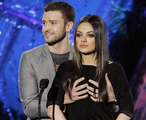 Justin Timberlake e Mila Kunis Fotos: Reuters
