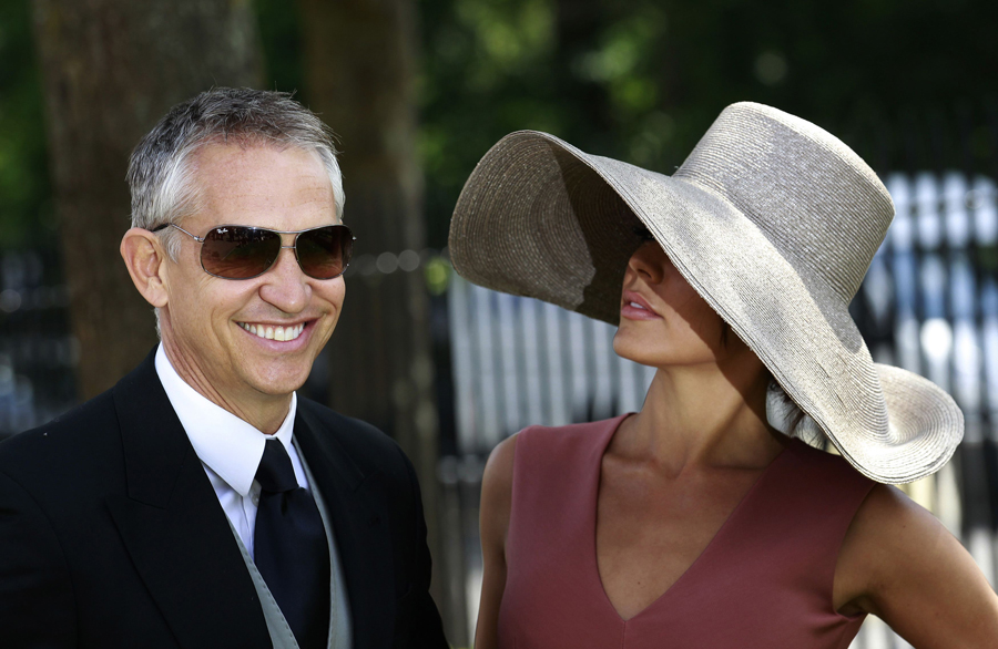 Gary Lineker e a mulher, Danielle Fotos: Reuters