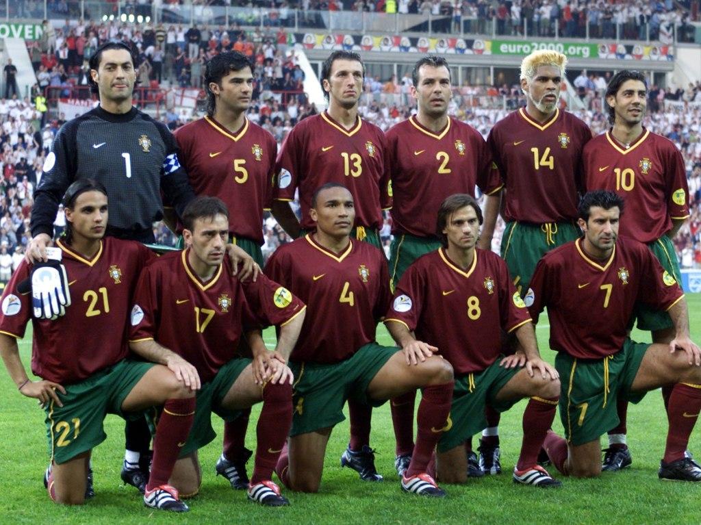 Euro 2000: o onze de Portugal para a Inglaterra