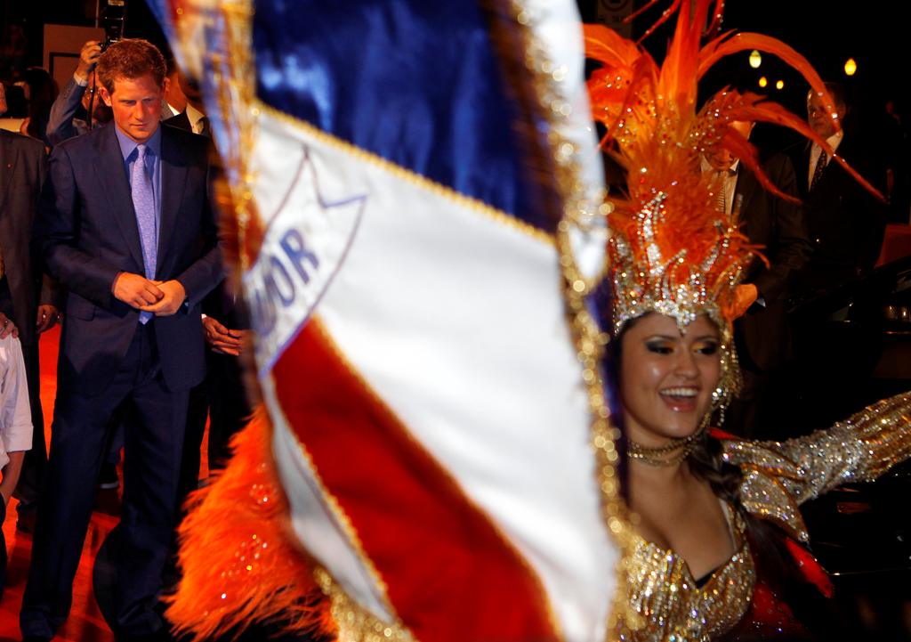 Príncipe Harry no Pão de Açúcar no Rio de Janeiro Foto: Reuters