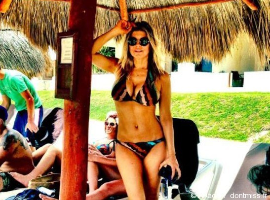 Fergie de férias no México Foto: Twitter