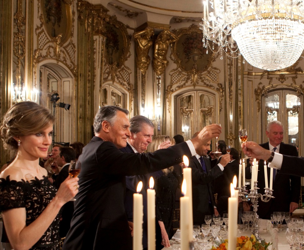 Jantar de gala no Palácio de Queluz Foto: Lusa