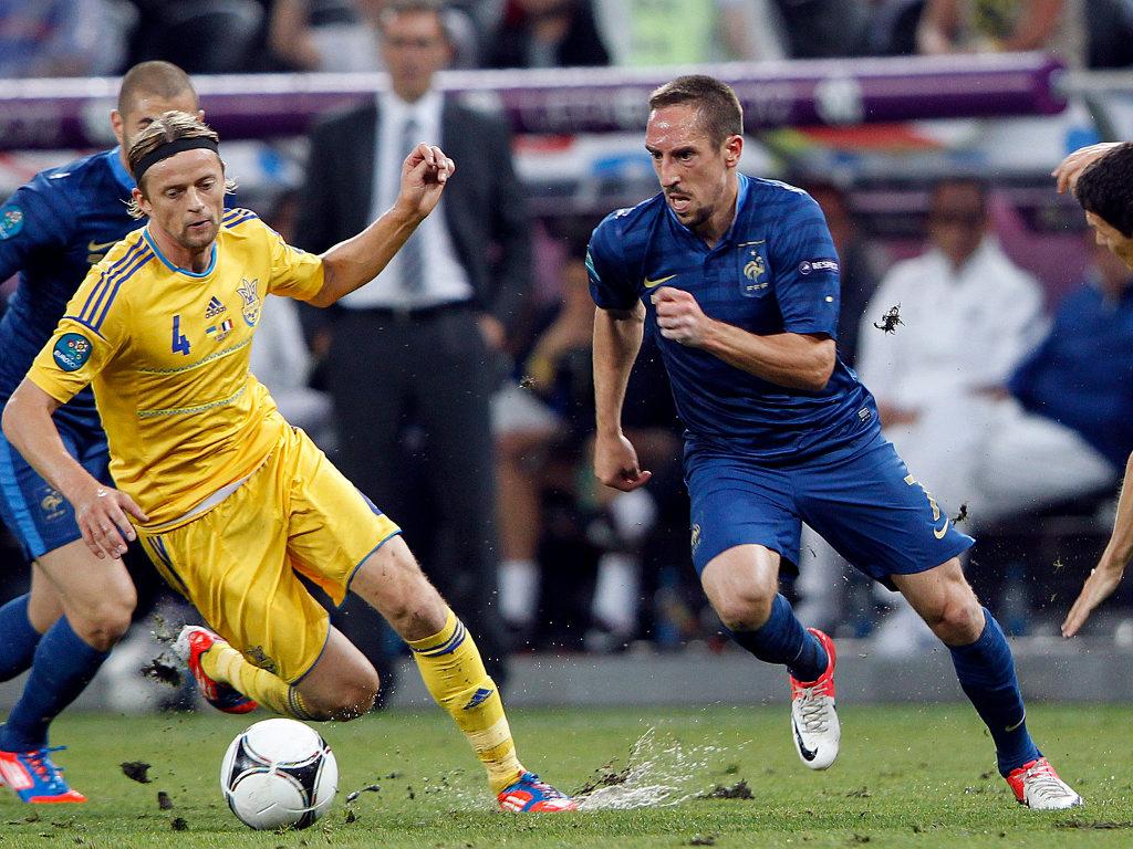 Euro 2012: Ucrânia-França: Franck Ribéry (França)
