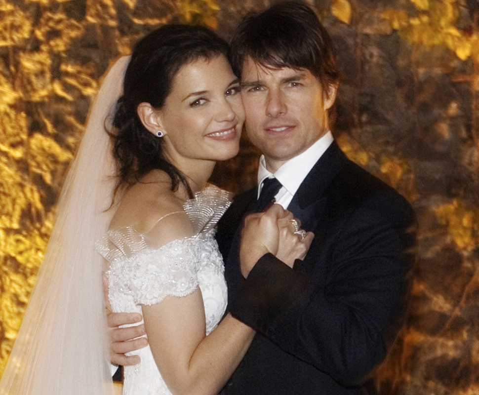 Katie Holmes e Tom Cruise no casamento em 2006 Foto: Reuters