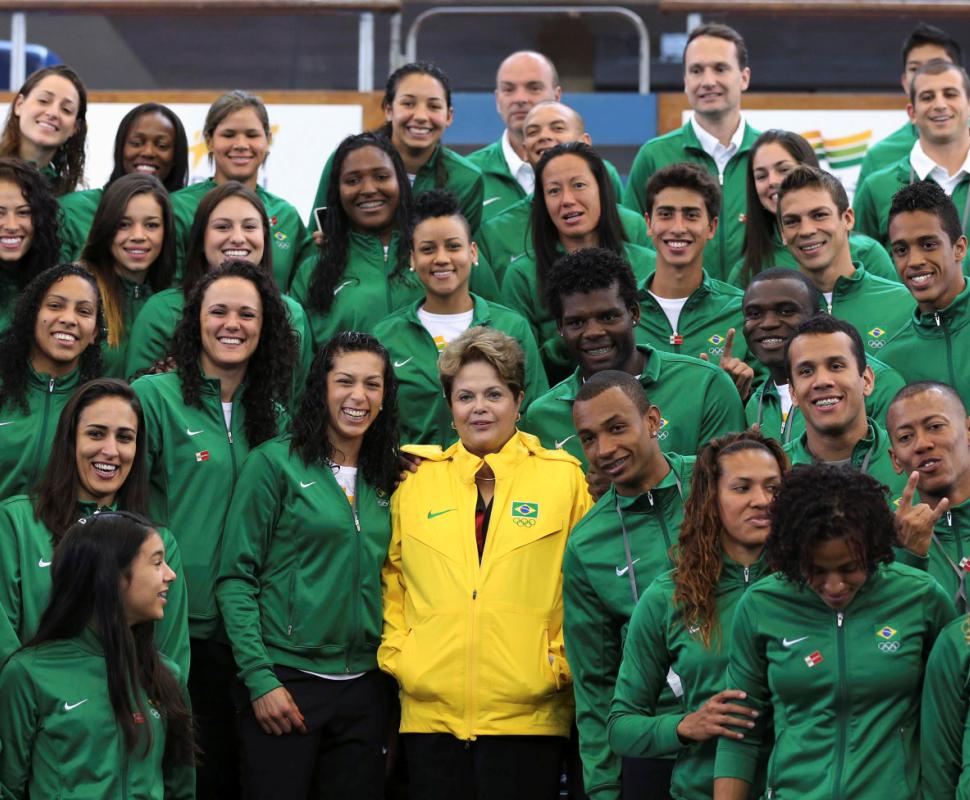 Dilma Rousseff apoia equipa olímpica brasileira em Londres Fotos: Reuters