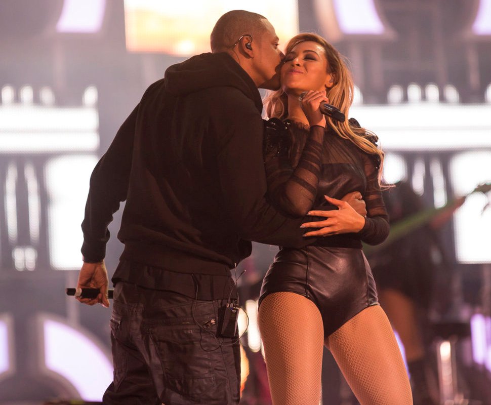Beyoncé e Jay-Z enamorados em concerto Fotos: Tumblr