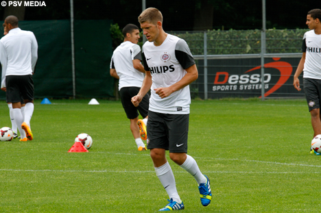 Schaars no primeiro treino do PSV