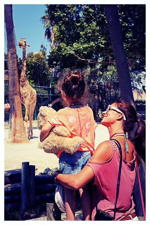 Cláudia Vieira partilha foto com a filha no Jardim Zoológico Foto: Facebook