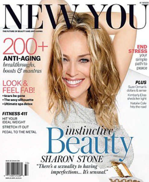 Sharon Stone na capa da «New You»