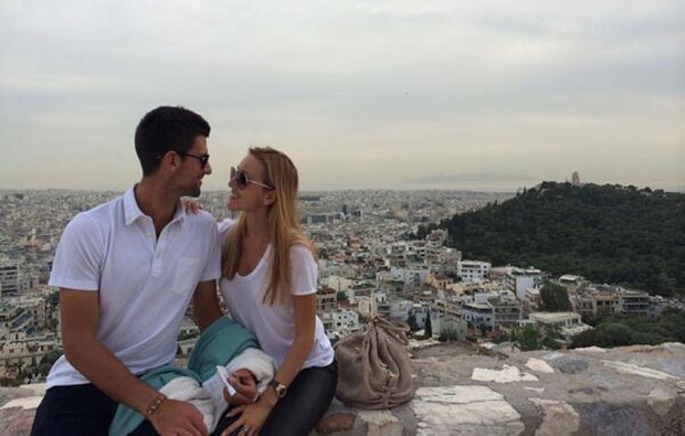 Novak Djokovic e Jelena Ristic Foto: Twitter