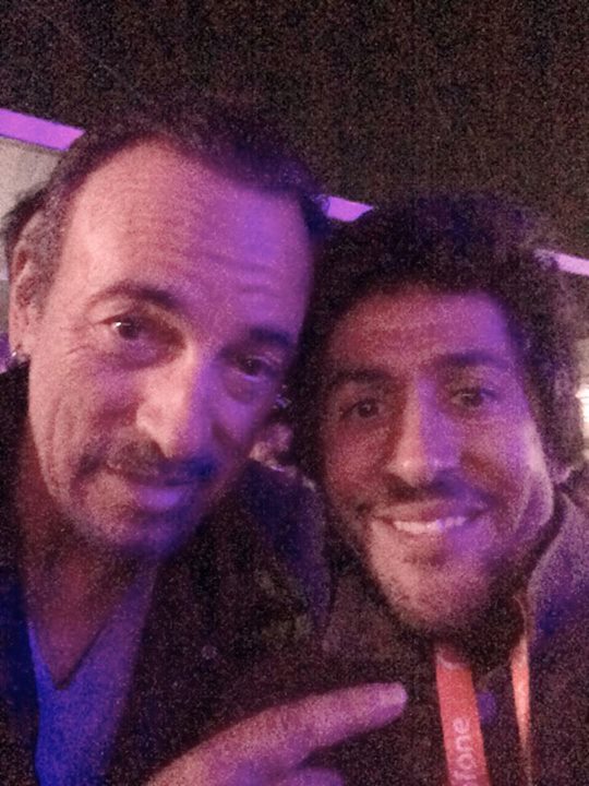 João Pedro Pais e Bruce Springsteen (Foto: Facebook)