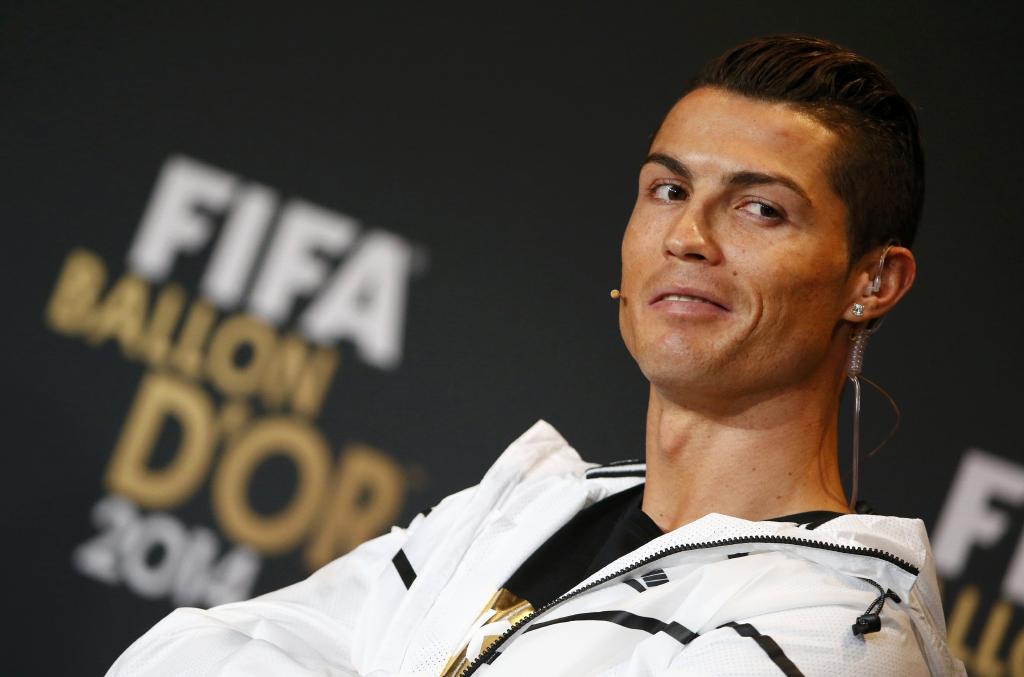 Cristiano Ronaldo - Cerimónia de entrega da Bola de Ouro em Zurique Foto: Reuters