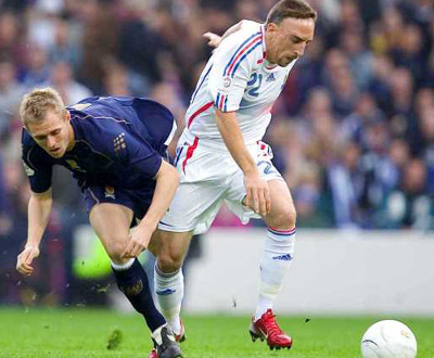 Euro-2008, apuramento: Escócia-França