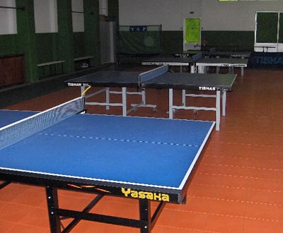 «Novo» Estádio José Gomes: secção de ténis de mesa