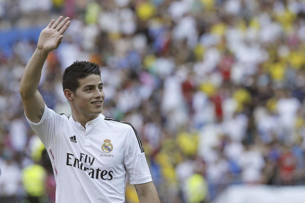 Apresentação de James Rodriguez no Real Madrid