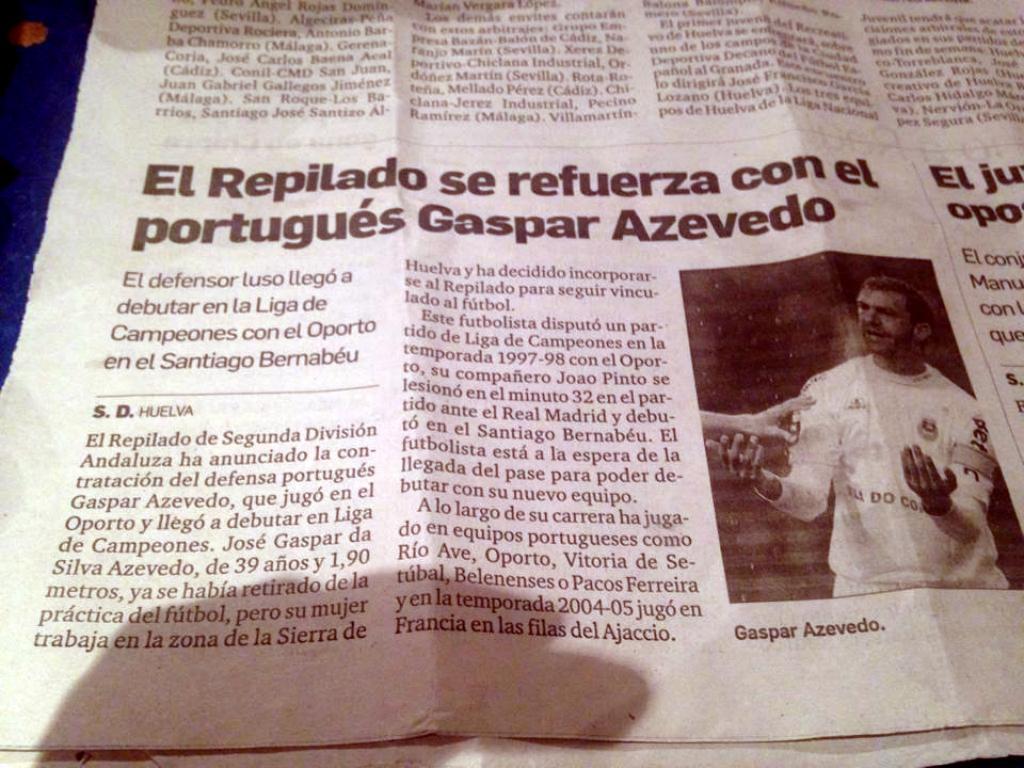 Gaspar assina pelo El Repilado