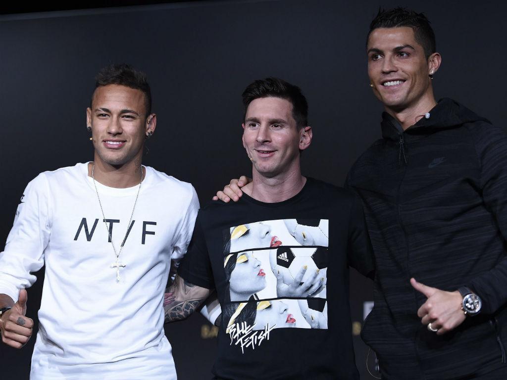 Bola de Ouro: Neymar, Messi e Ronaldo