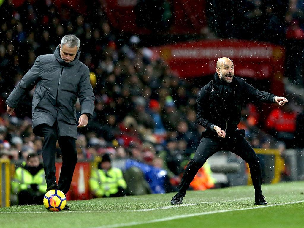 Mourinho e Guardiola (Lusa)