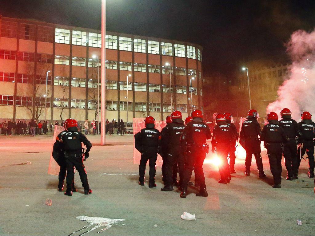 Violência no At. Bilbao-Spartak (Lusa)