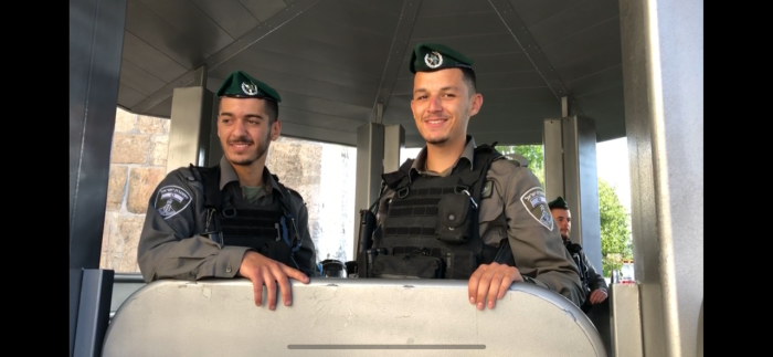 Militares israelitas em Jerusalém