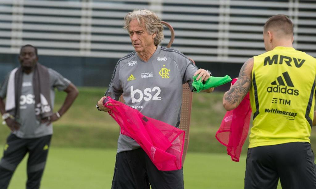 Mais um treino de Jorge Jesus no Flamengo