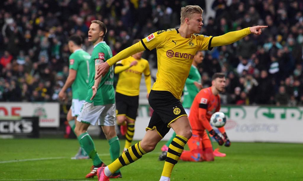 4) Erling Haaland (Borussia Dortmund): 26 golos, 44 pontos