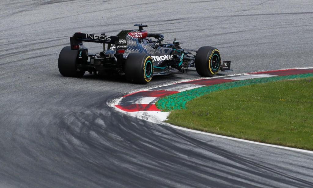 Lewis Hamilton na Áustria (AP)