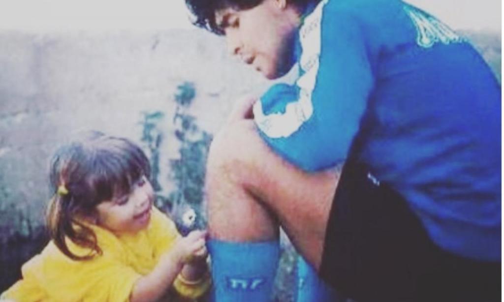 Dalma e Maradona (Instagram)