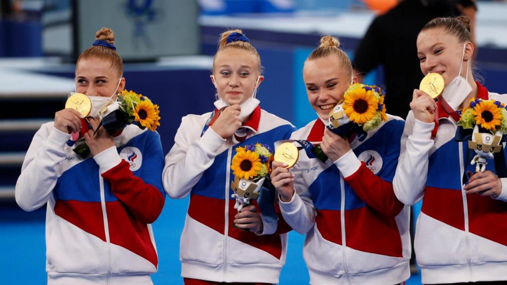 Rússia vence ginástica feminina por equipas Tóquio2020