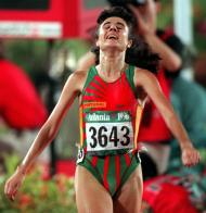 Fernanda Ribeiro conquistou a medalha de ouro dos dez mil metros nos Jogos Olímpicos Atlanta1996 (foto AP)
