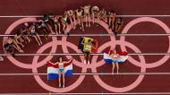 Atletas de heptatlo feminino nos Jogos Olímpicos de Tóquio2020 (AP Photo/Morry Gash)

