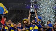 A festa do Boca Juniors depois da conquista da Taça da Argentina