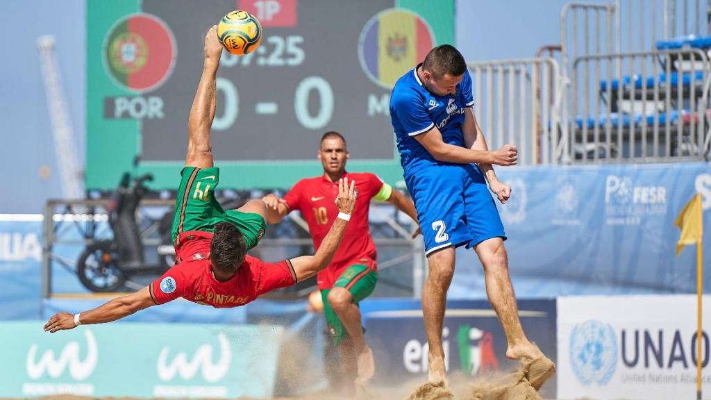 Jogos Europeus: Portugal vence Espanha na estreia no futebol de praia