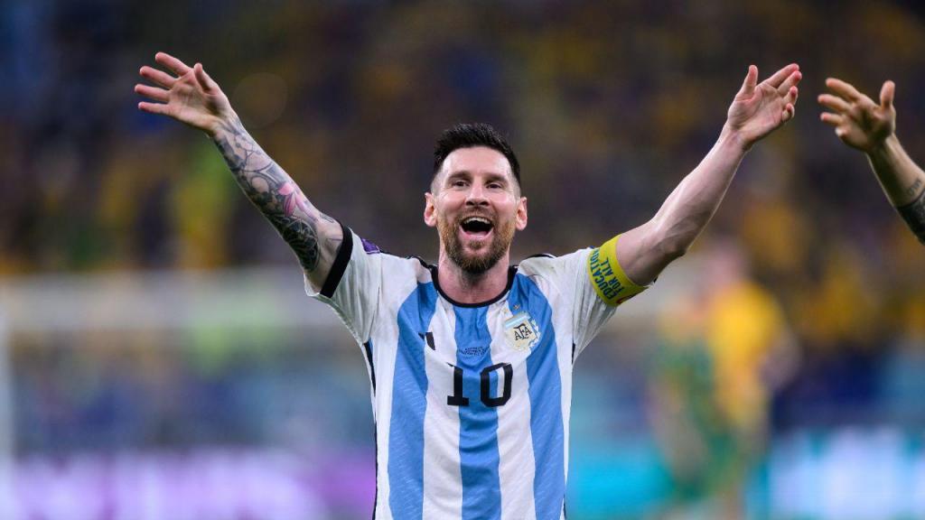 Lionel Messi após o Argentina-Austrália (Getty)