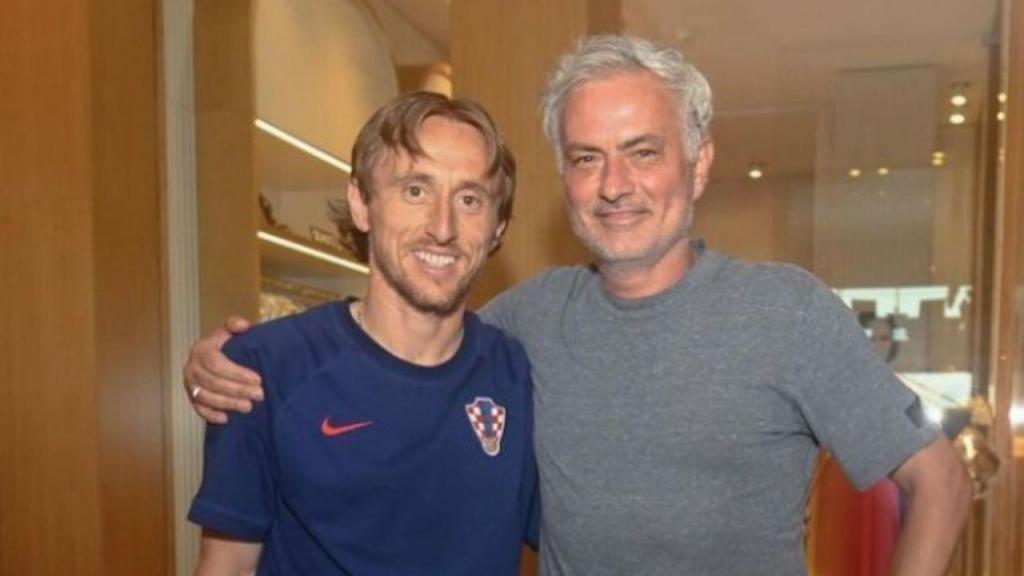 José Mourinho e Luka Modric (instagram Modric)