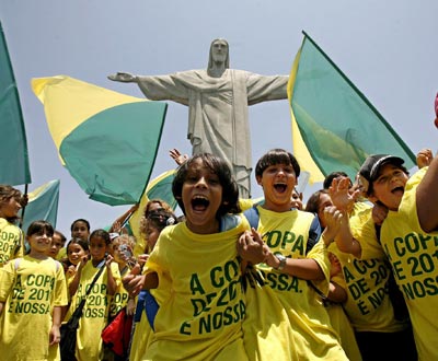 Brasil festeja o Mundial 2014 (Foto EPA)