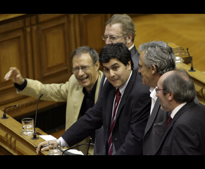 PCP e BE no Parlamento - Foto Miguel A. Lopes/Lusa